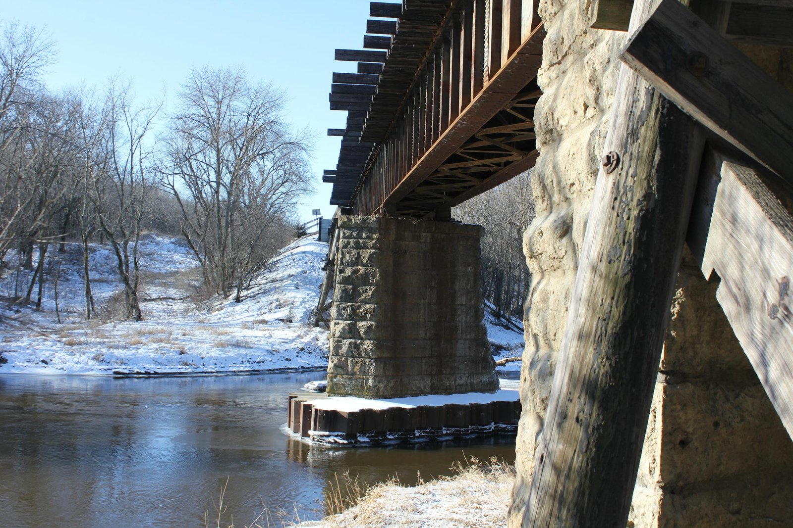 Looking south